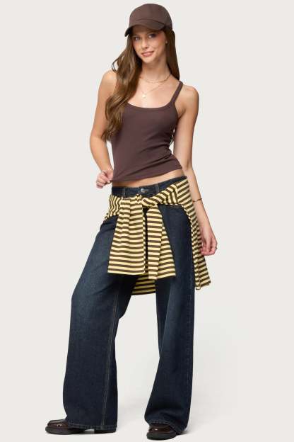 Basic Babe Tank Top - BROWN