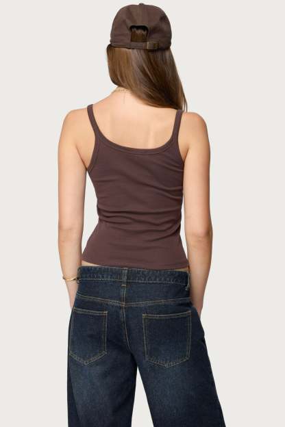 Basic Babe Tank Top - BROWN