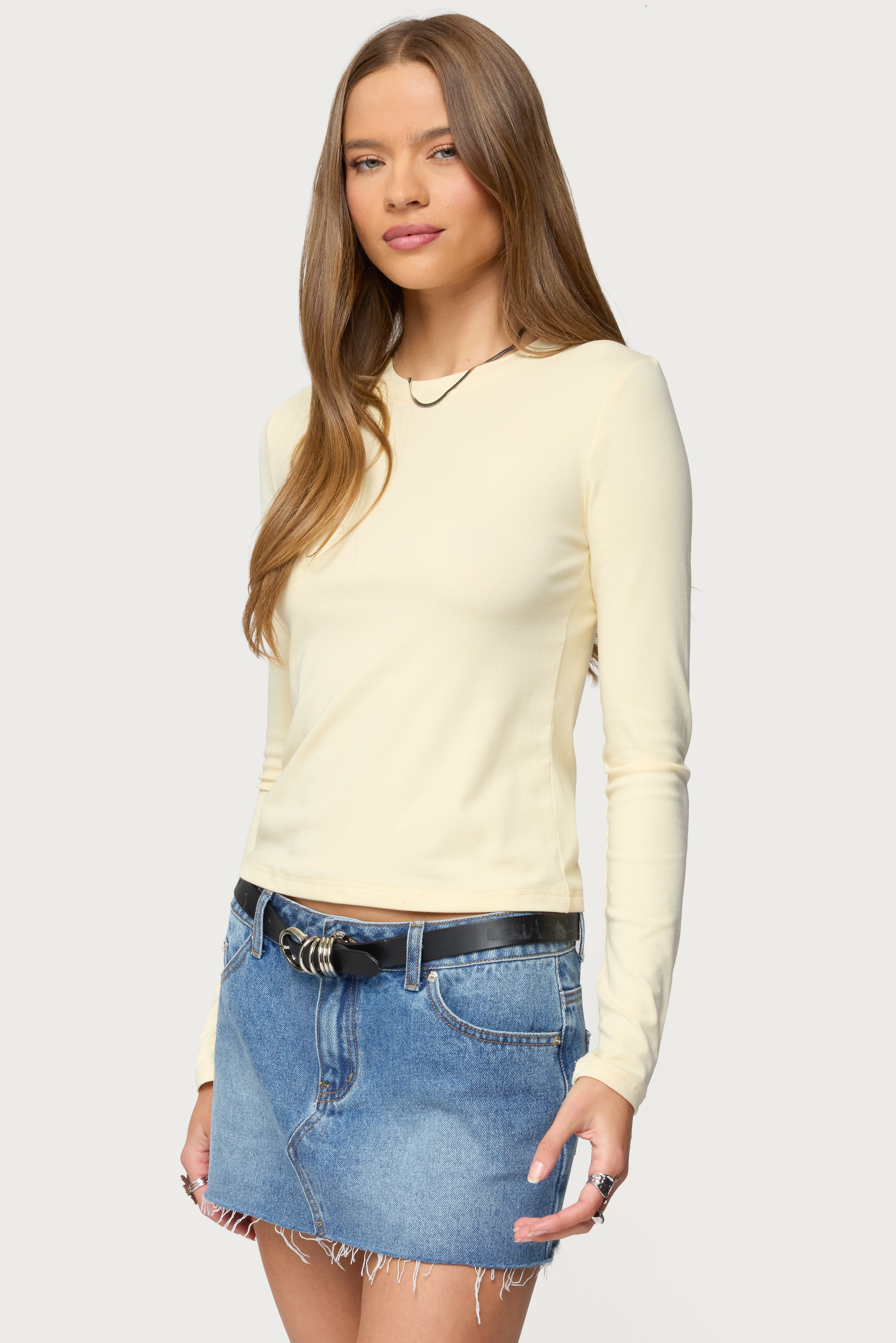 Kiyan Long Sleeve T Shirt - YELLOW