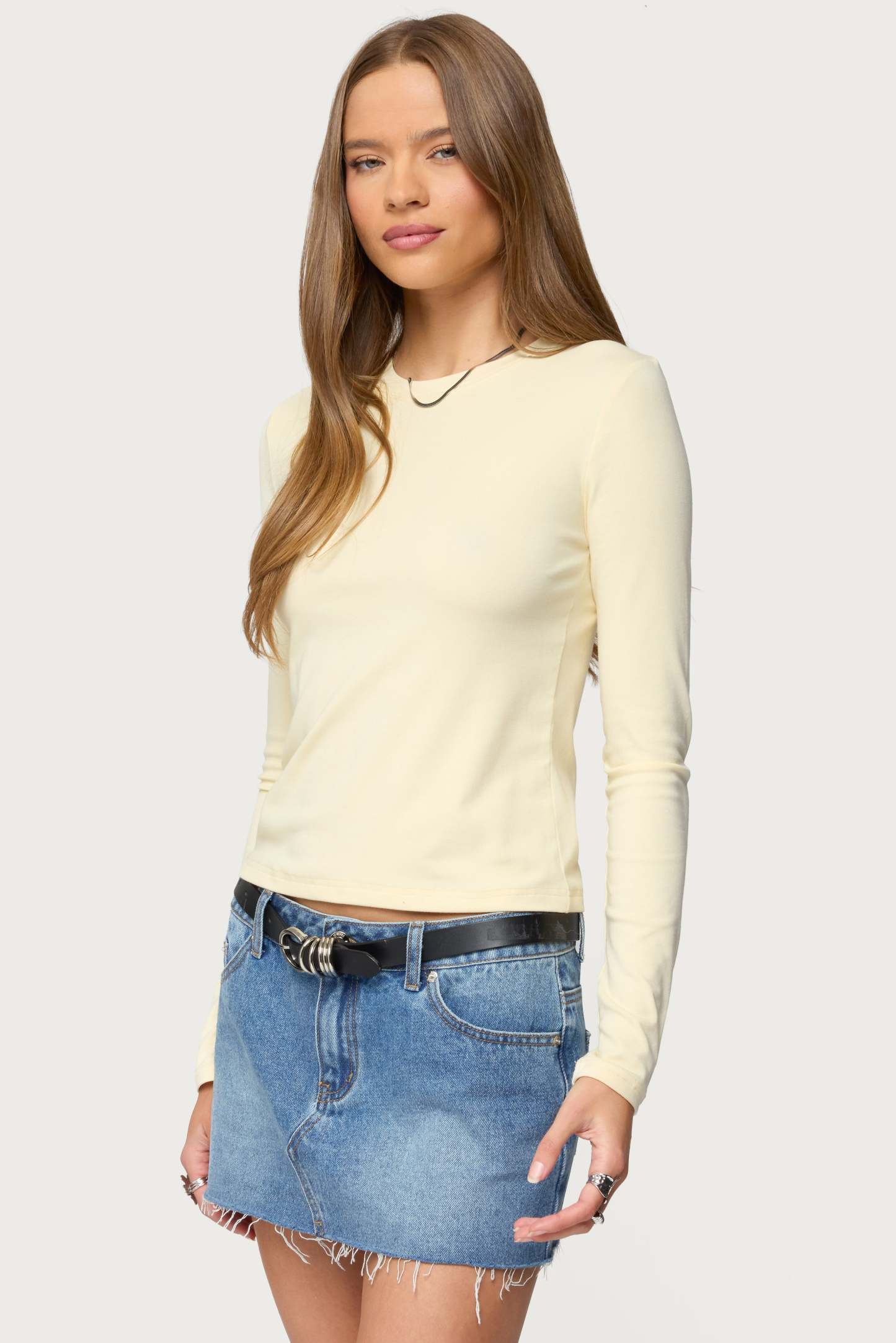 Kiyan Long Sleeve T Shirt - YELLOW