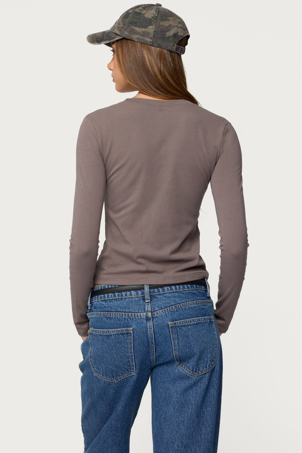 Kiyan Long Sleeve T Shirt - GRAY