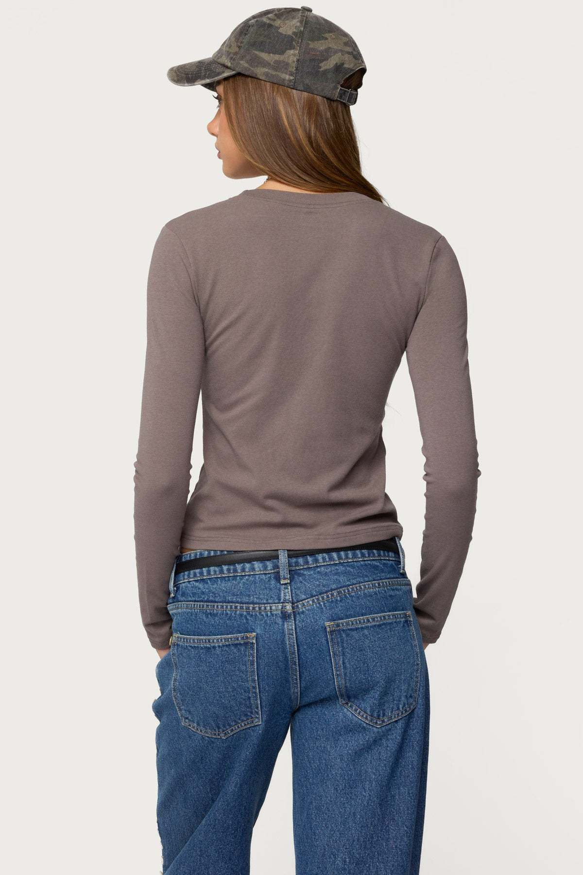 Kiyan Long Sleeve T Shirt - GRAY