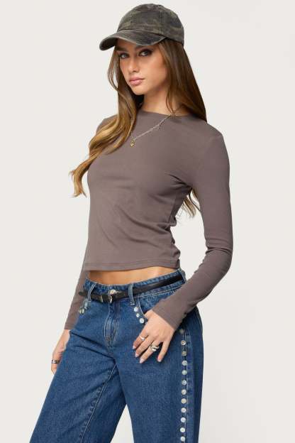 Kiyan Long Sleeve T Shirt - GRAY
