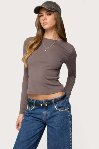 Kiyan Long Sleeve T Shirt - GRAY