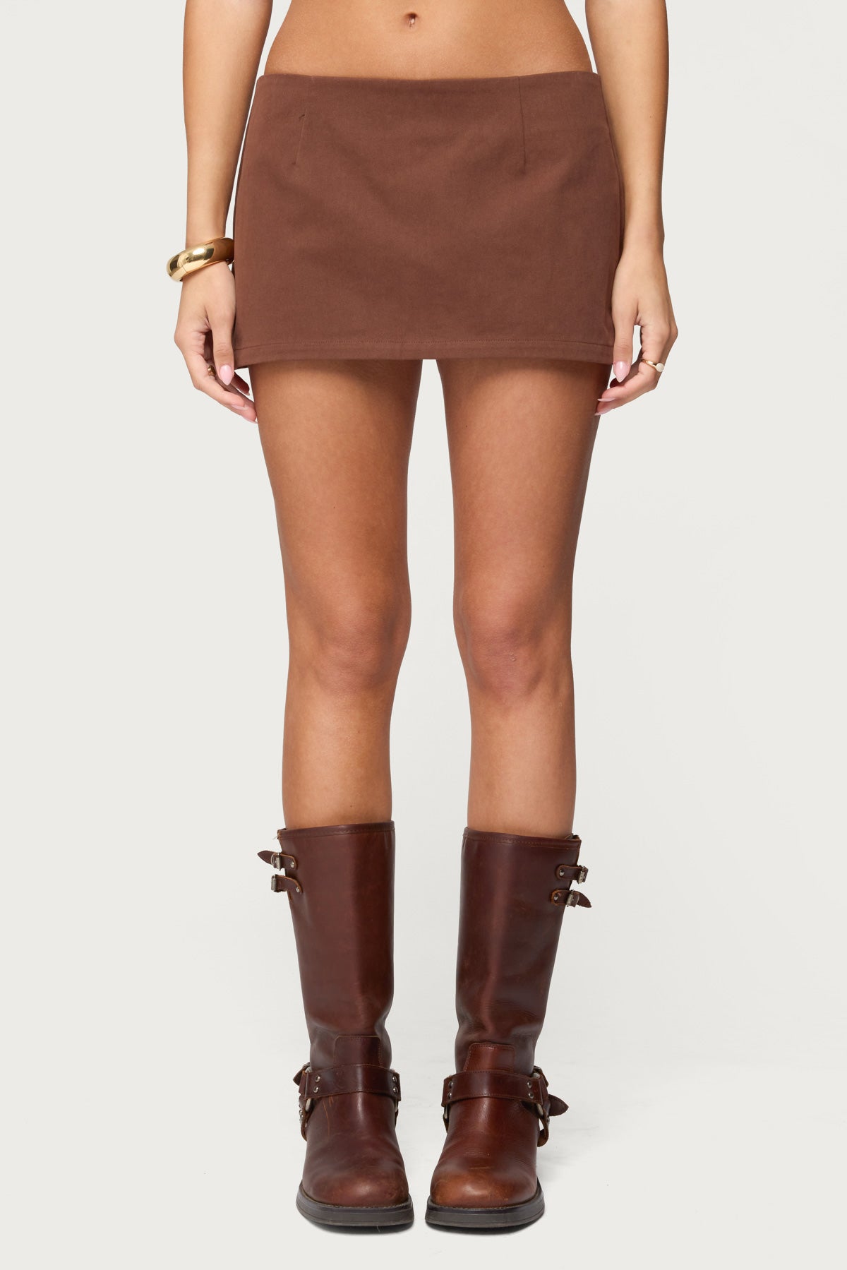Monrow Micro Skort - BROWN