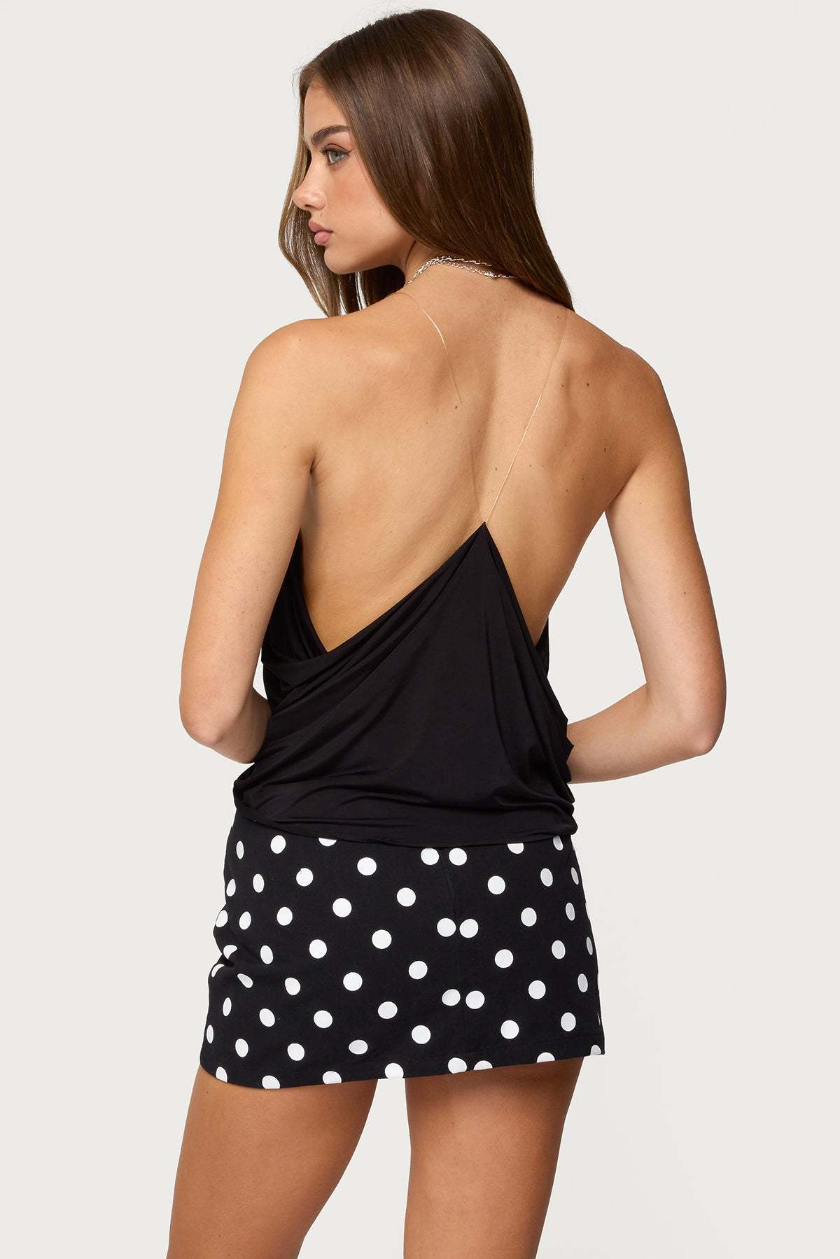 Ainsley Wrap Top - BLACK