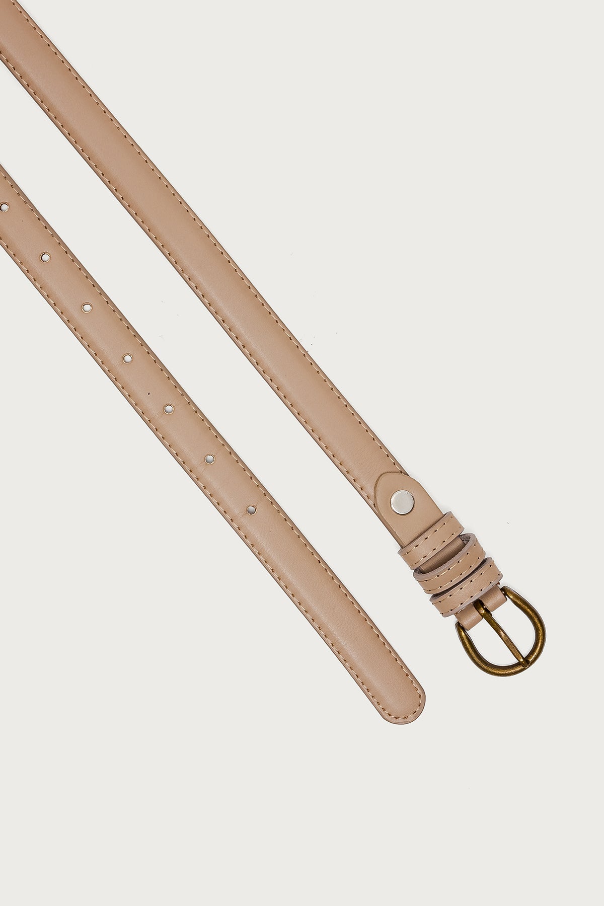 Goldey Faux Leather Belt - TAN