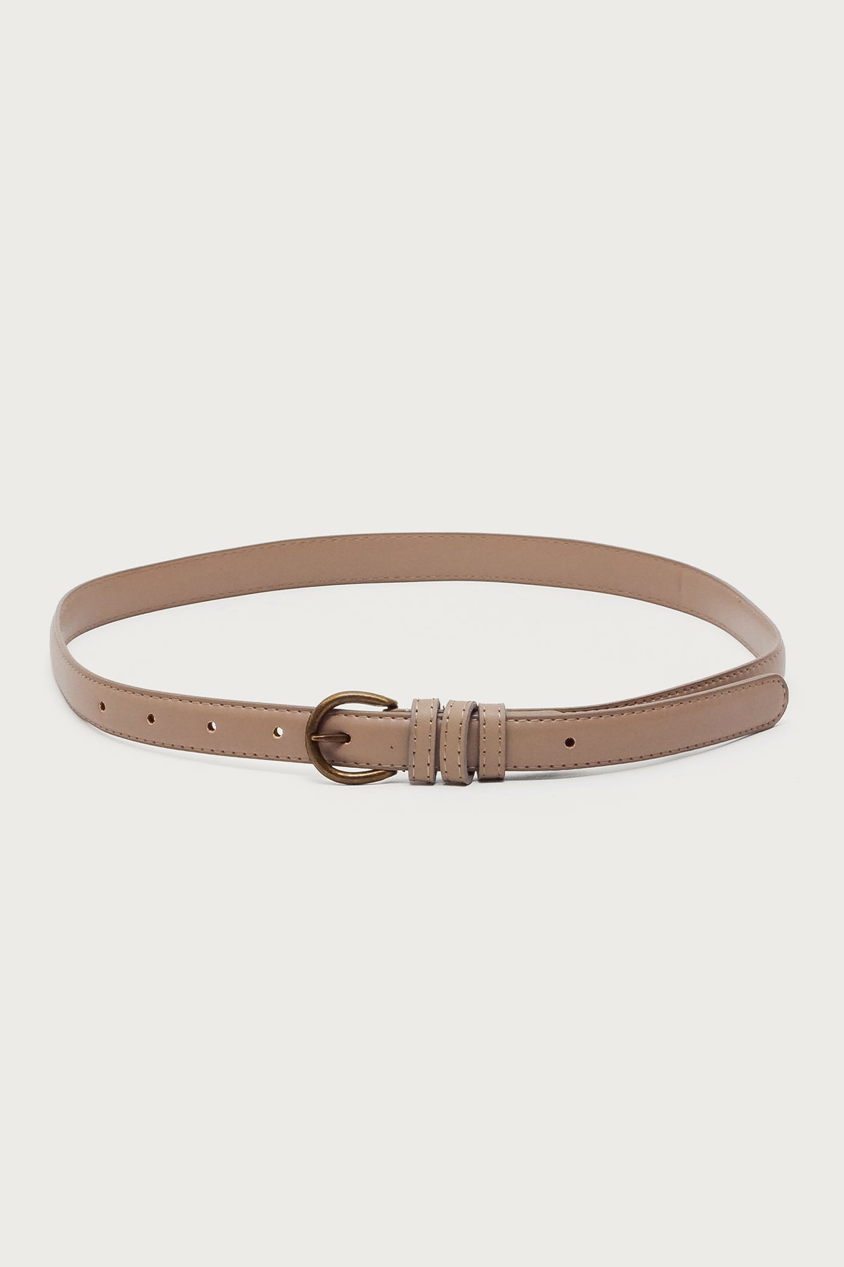 Goldey Faux Leather Belt - TAN