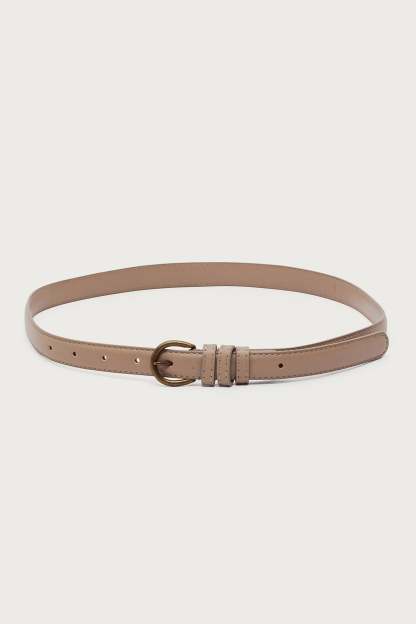 Goldey Faux Leather Belt - TAN