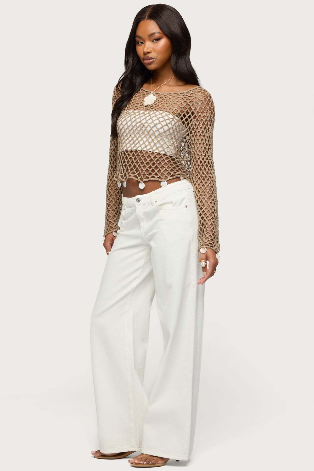 Tall Roman Low Rise Baggy Jeans - WHITE