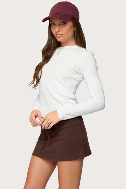 Kiyan Long Sleeve T Shirt - WHITE