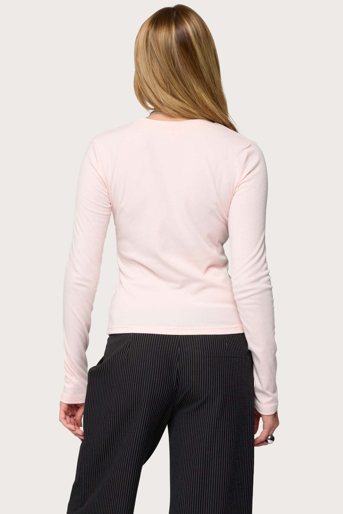 Kiyan Long Sleeve T Shirt - LIGHT-PINK
