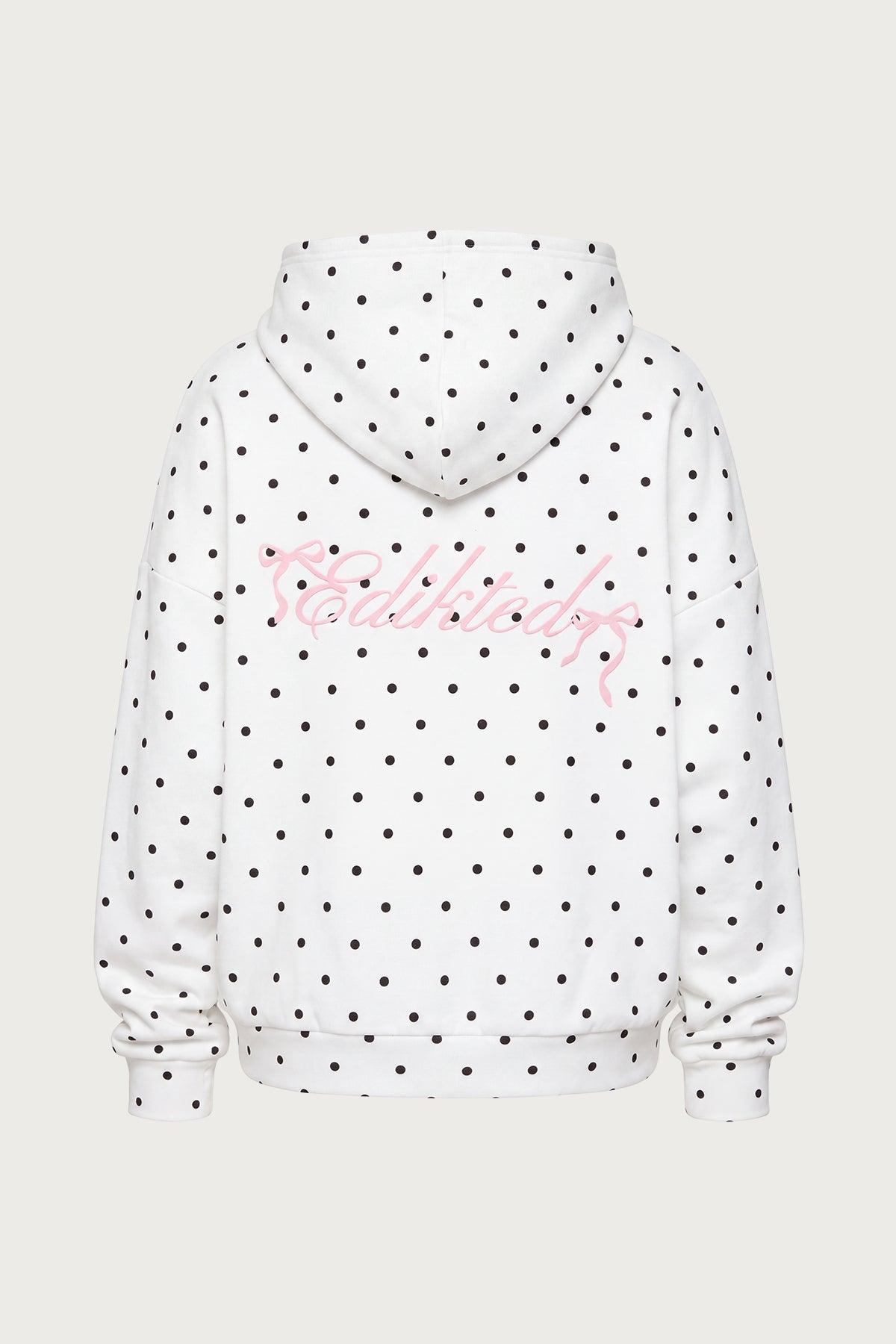 Chelsie Polka Dot Hoodie - WHITE