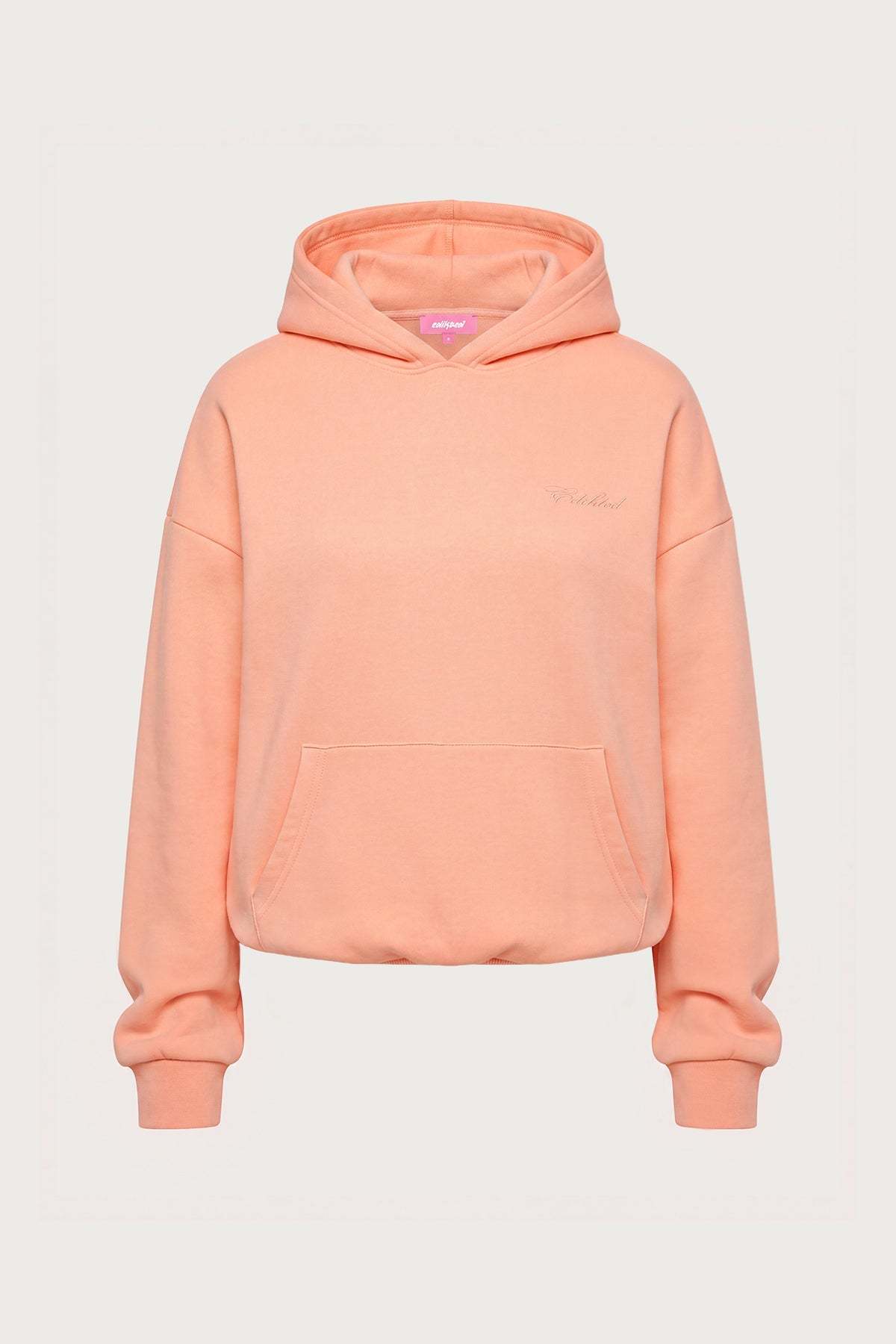Basic Girl Oversized Edikted Hoodie - ORANGE