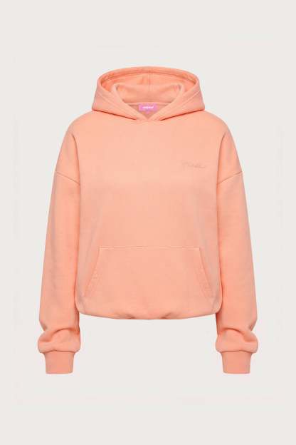 Basic Girl Oversized Edikted Hoodie - ORANGE