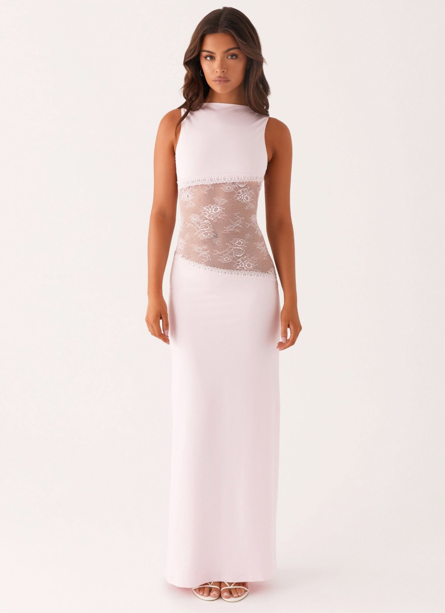 Women's Cocktail Sleeveless Lace Cutout Maxi Dress - product image 9