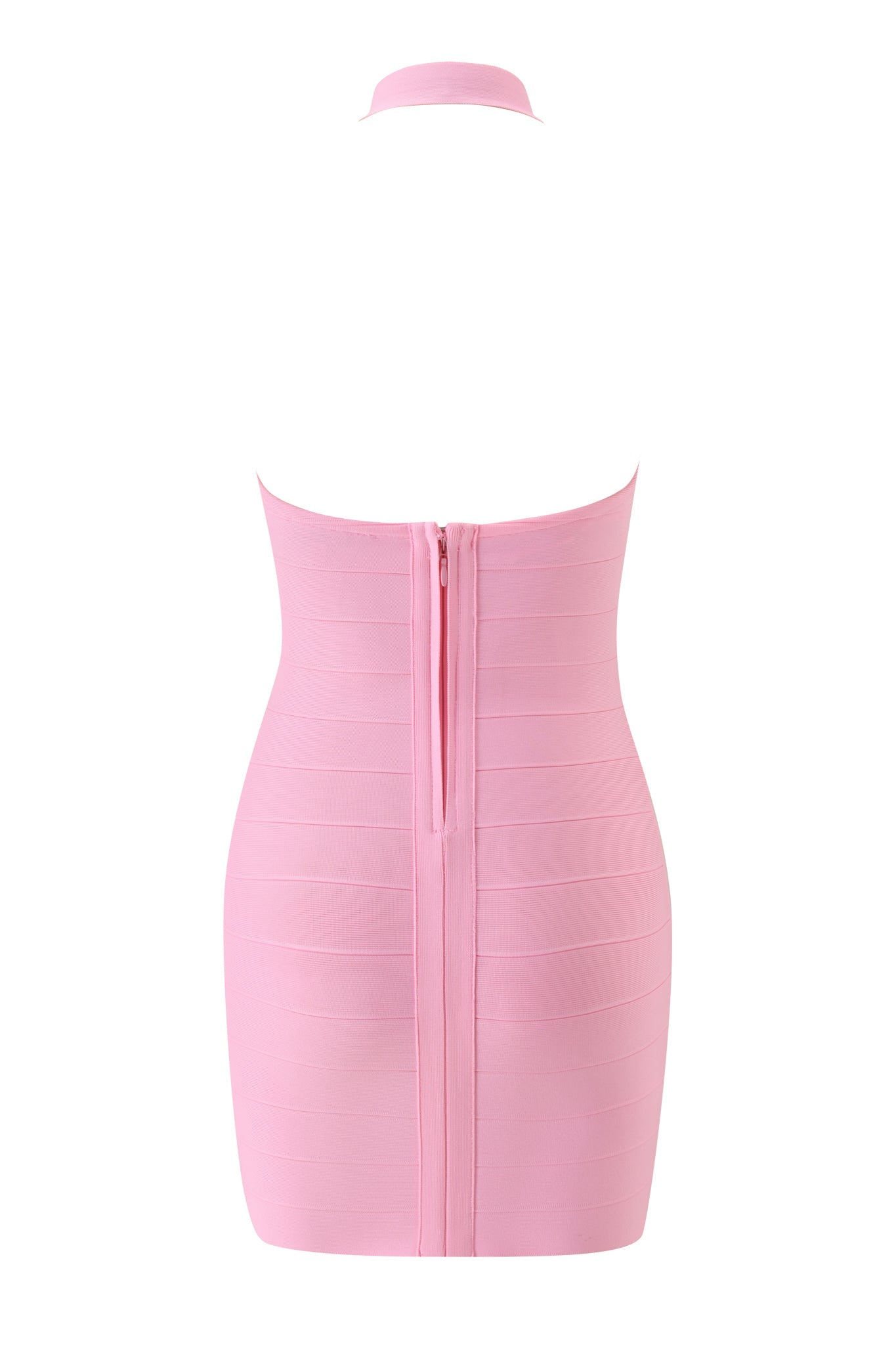 Adalyn Halter Bandage Mini Dress - Pink