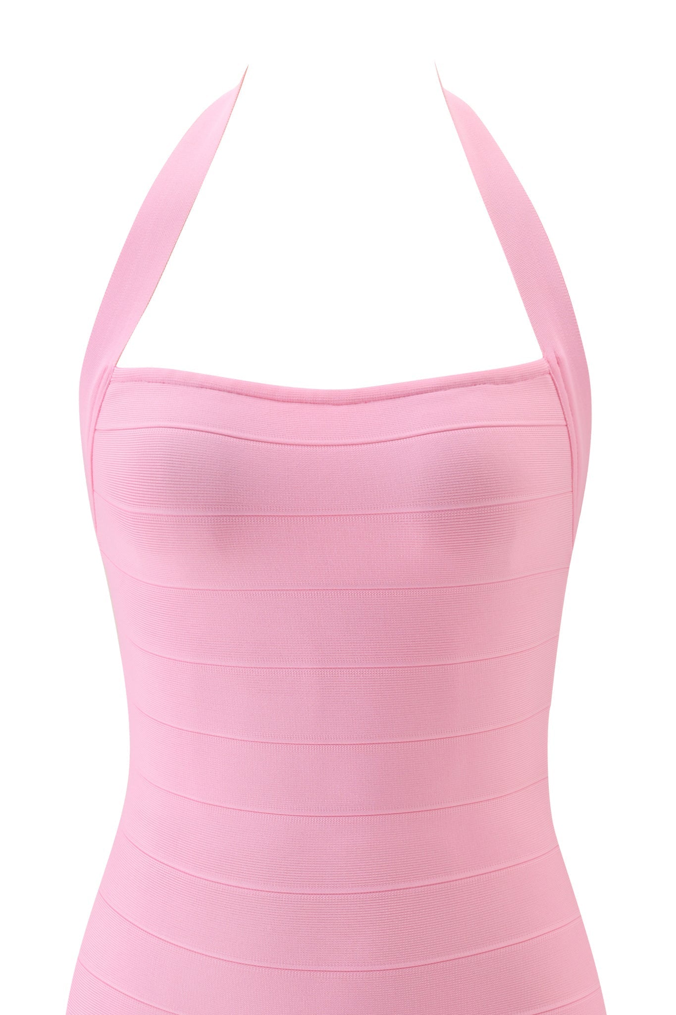 Adalyn Halter Bandage Mini Dress - Pink