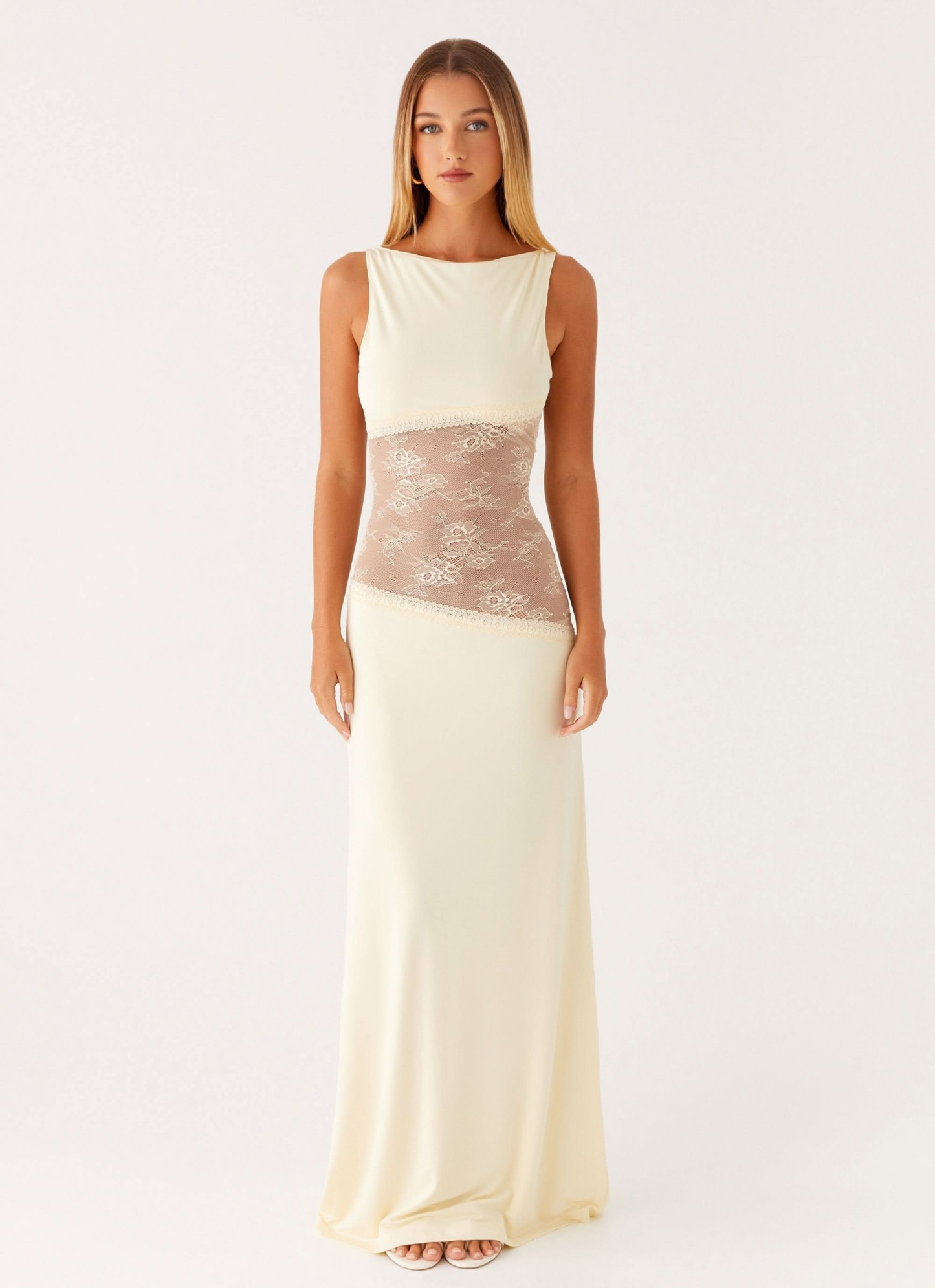 Women's Cocktail Sleeveless Lace Cutout Maxi Dress - product image 10