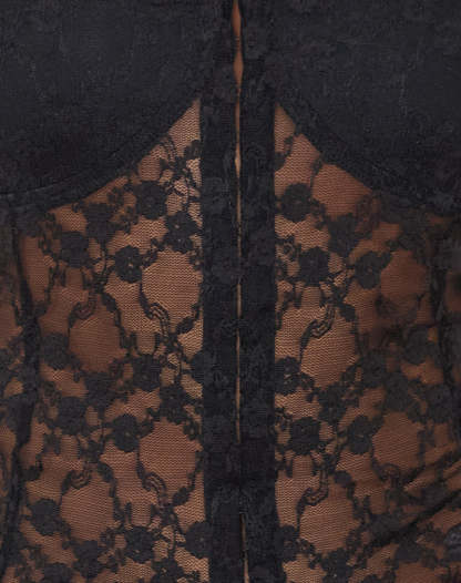 Alvina Off Shoulder Corset Top - Black