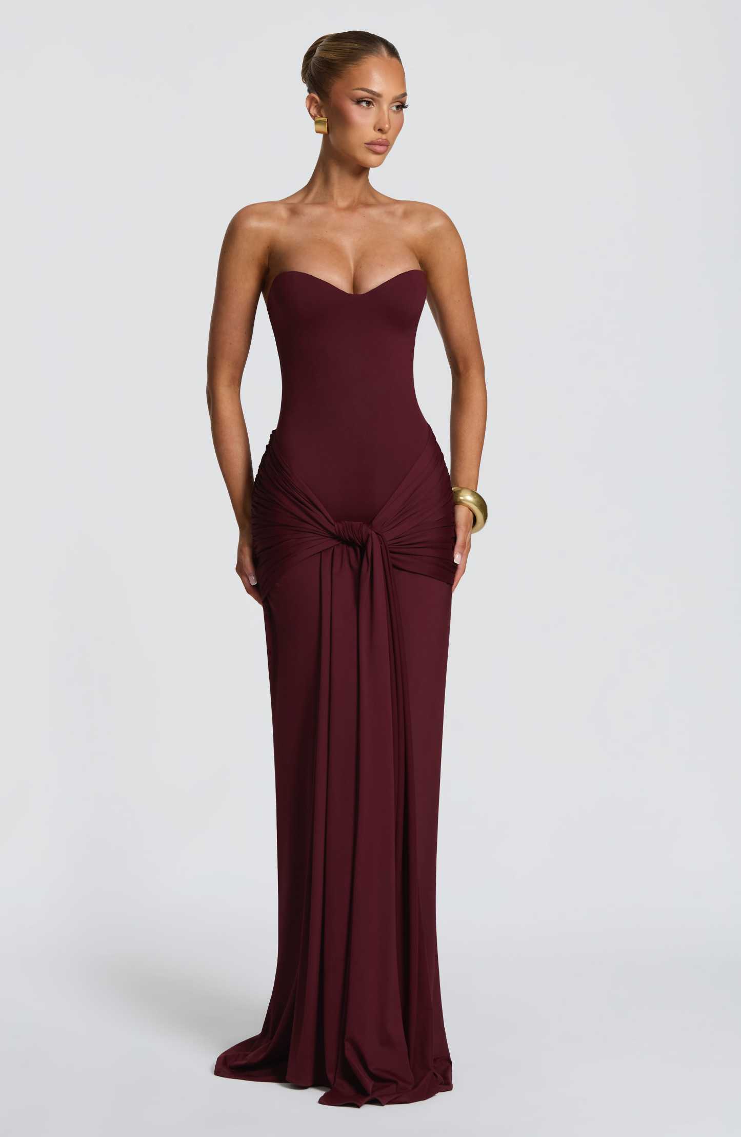 Amara Lace Up Maxi Dress