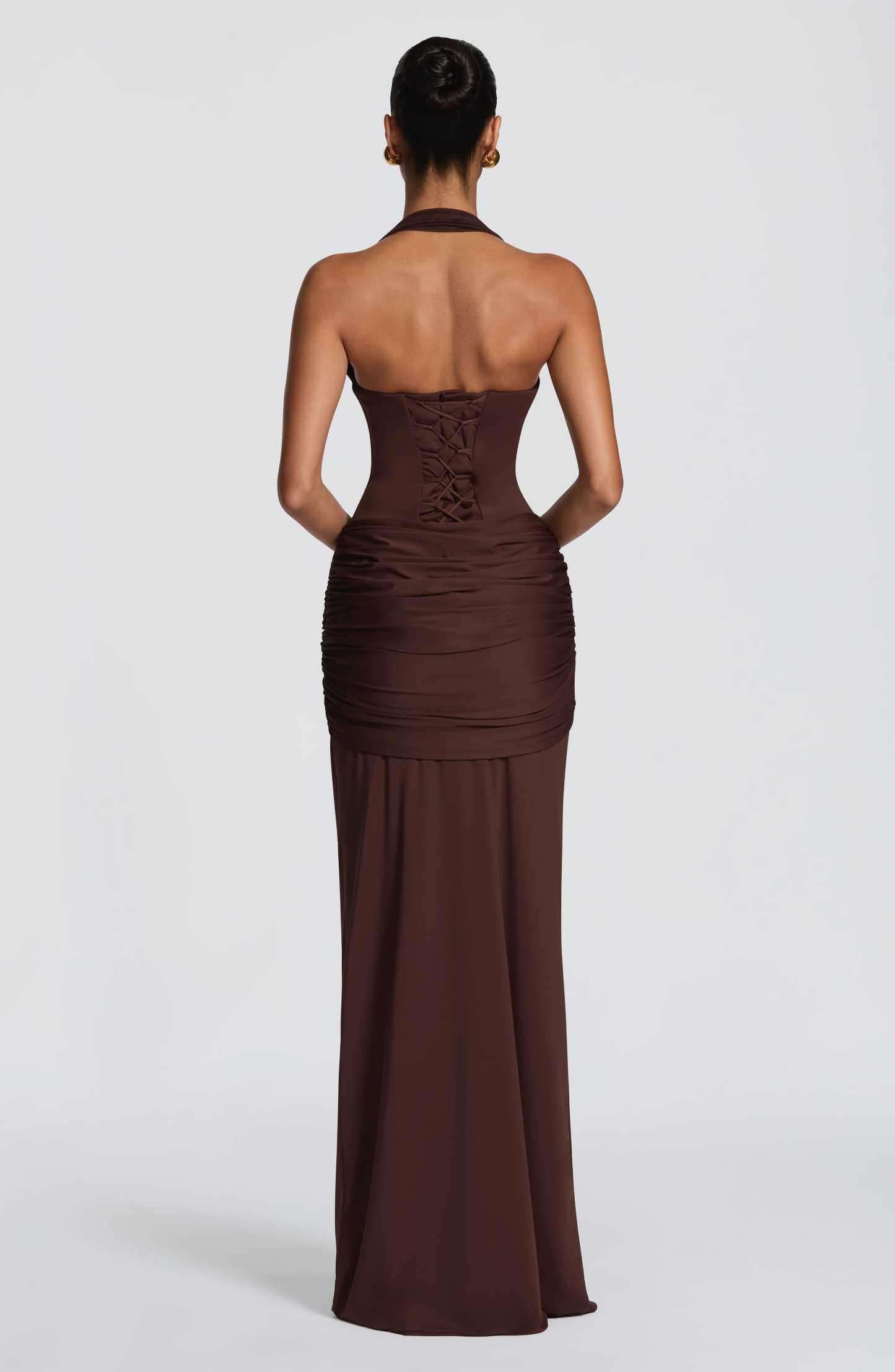 Amara Lace Up Maxi Dress