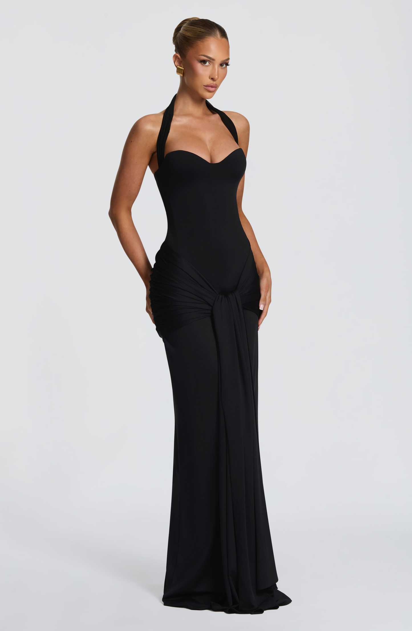 Amara Lace Up Maxi Dress