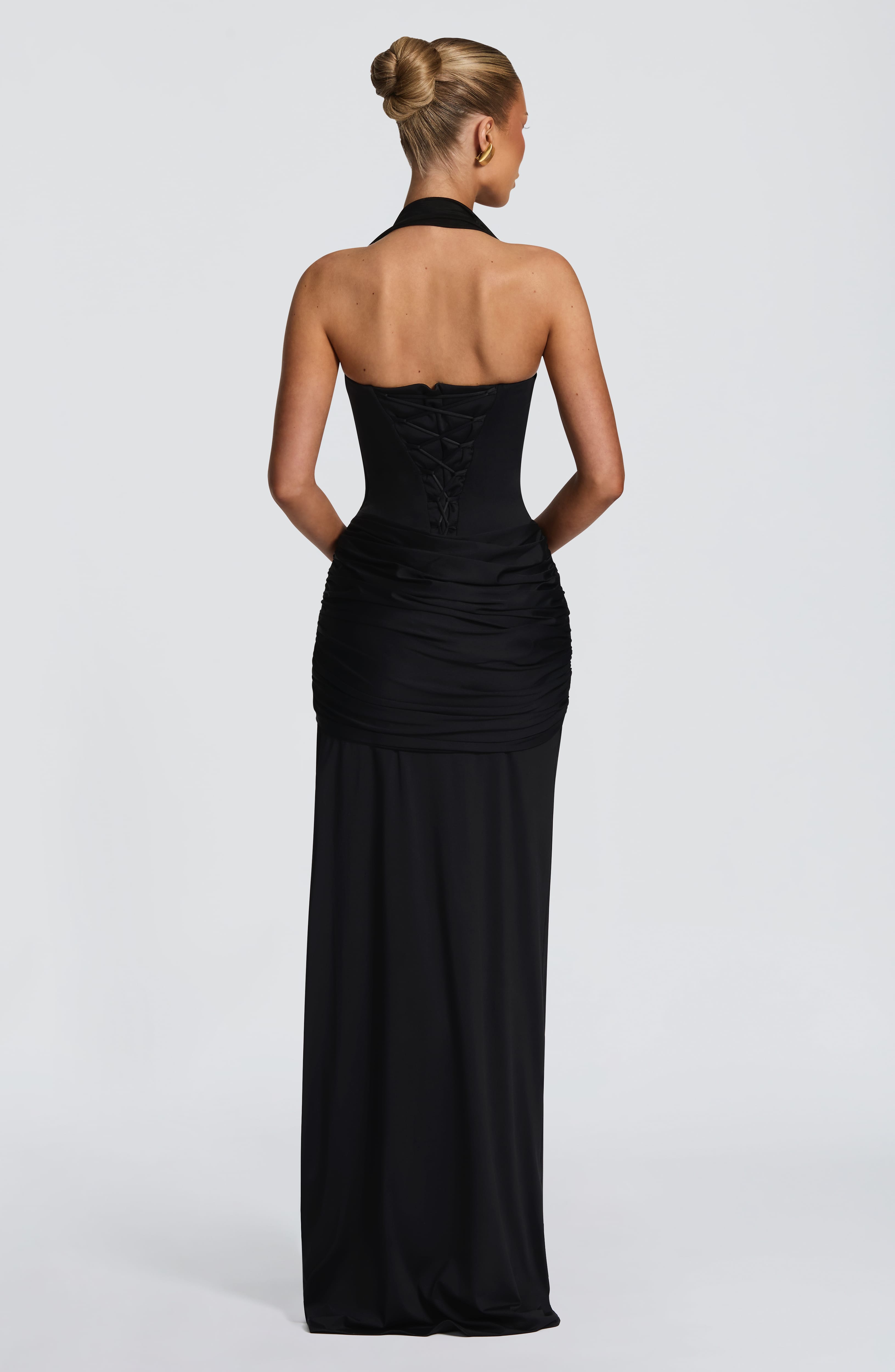 Amara Lace Up Maxi Dress