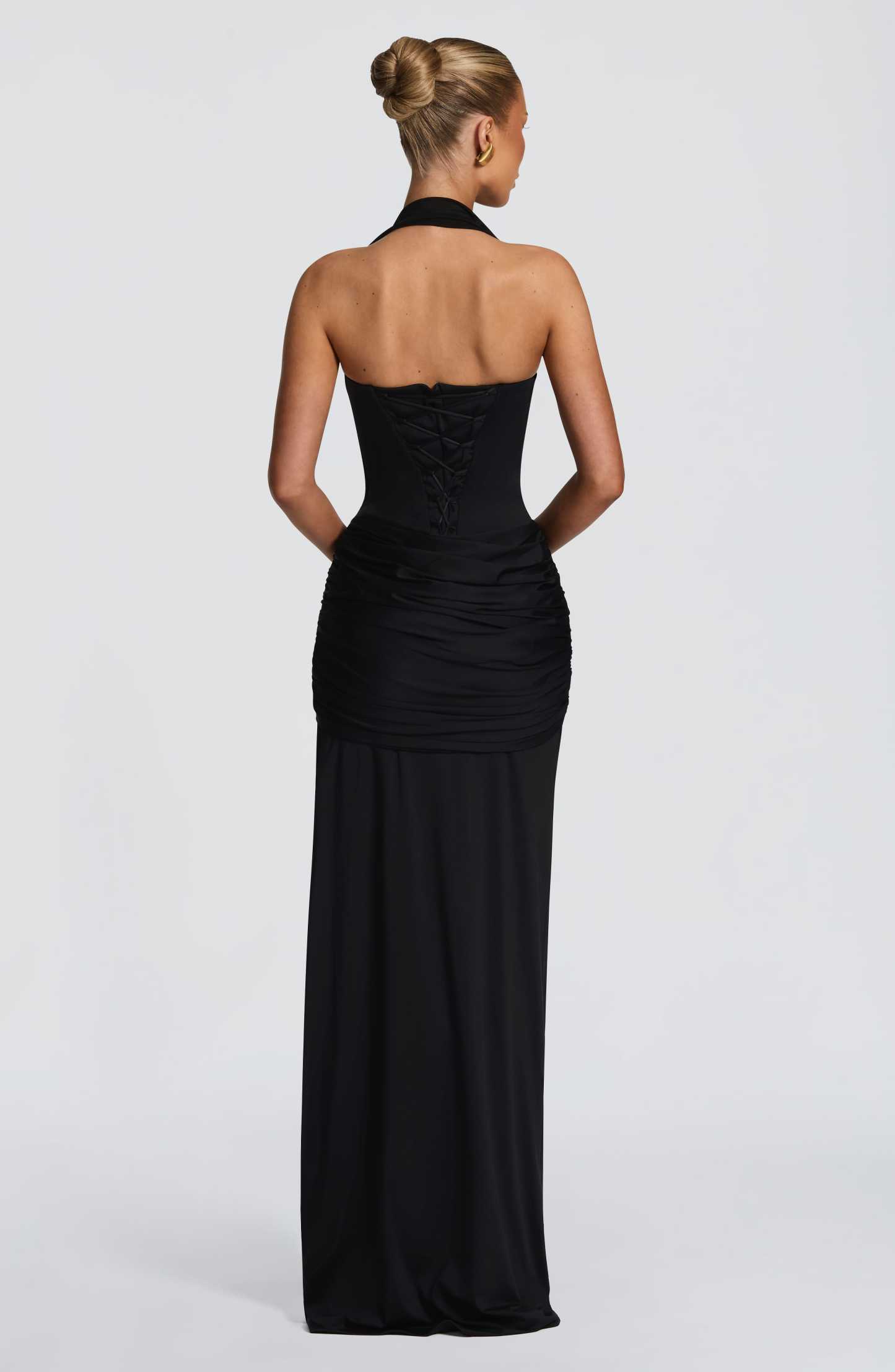 Amara Lace Up Maxi Dress