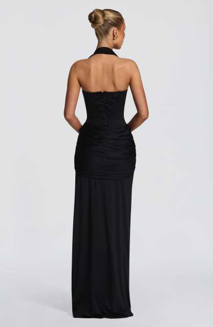 Amara Lace Up Maxi Dress