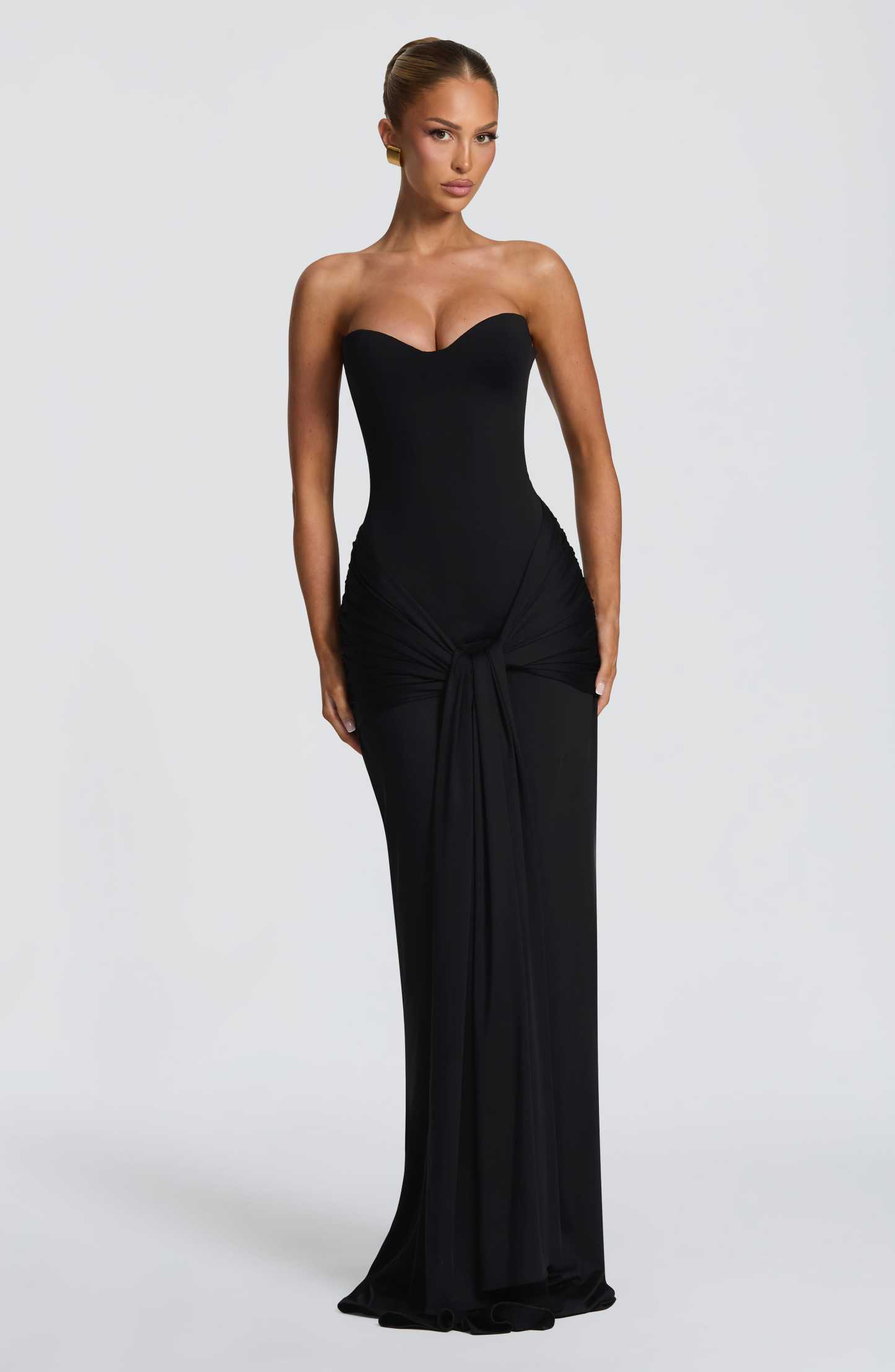 Amara Lace Up Maxi Dress