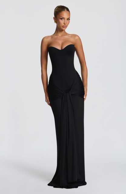Amara Lace Up Maxi Dress