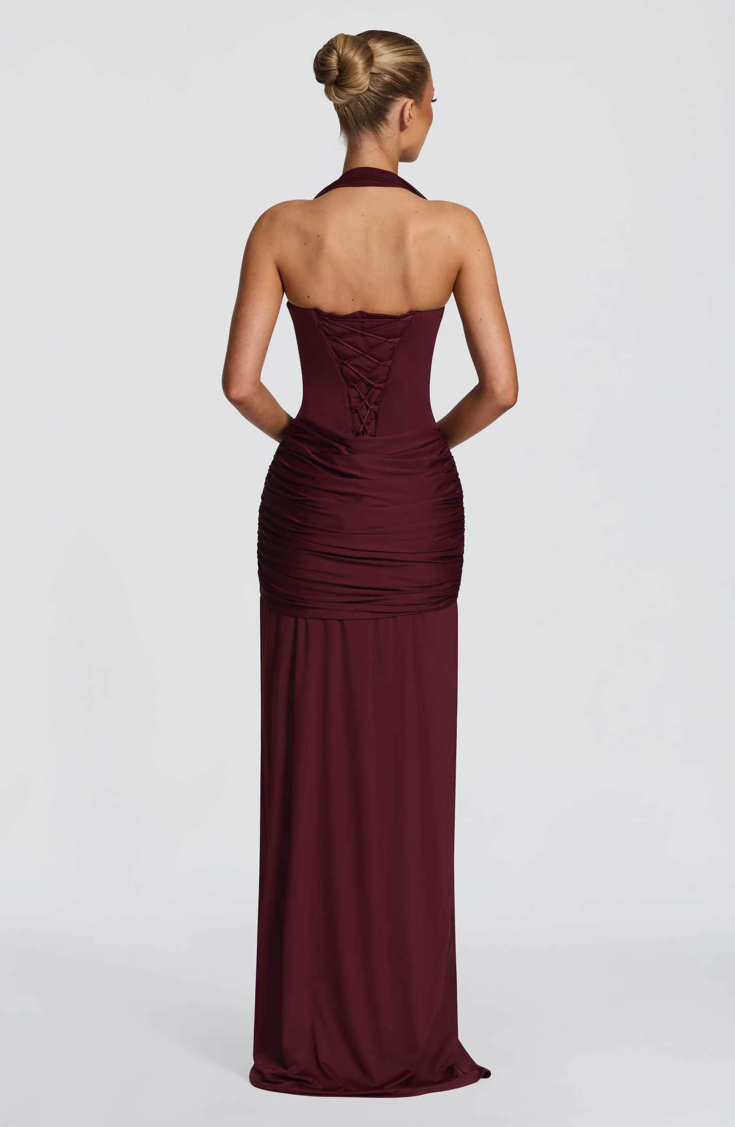 Amara Lace Up Maxi Dress