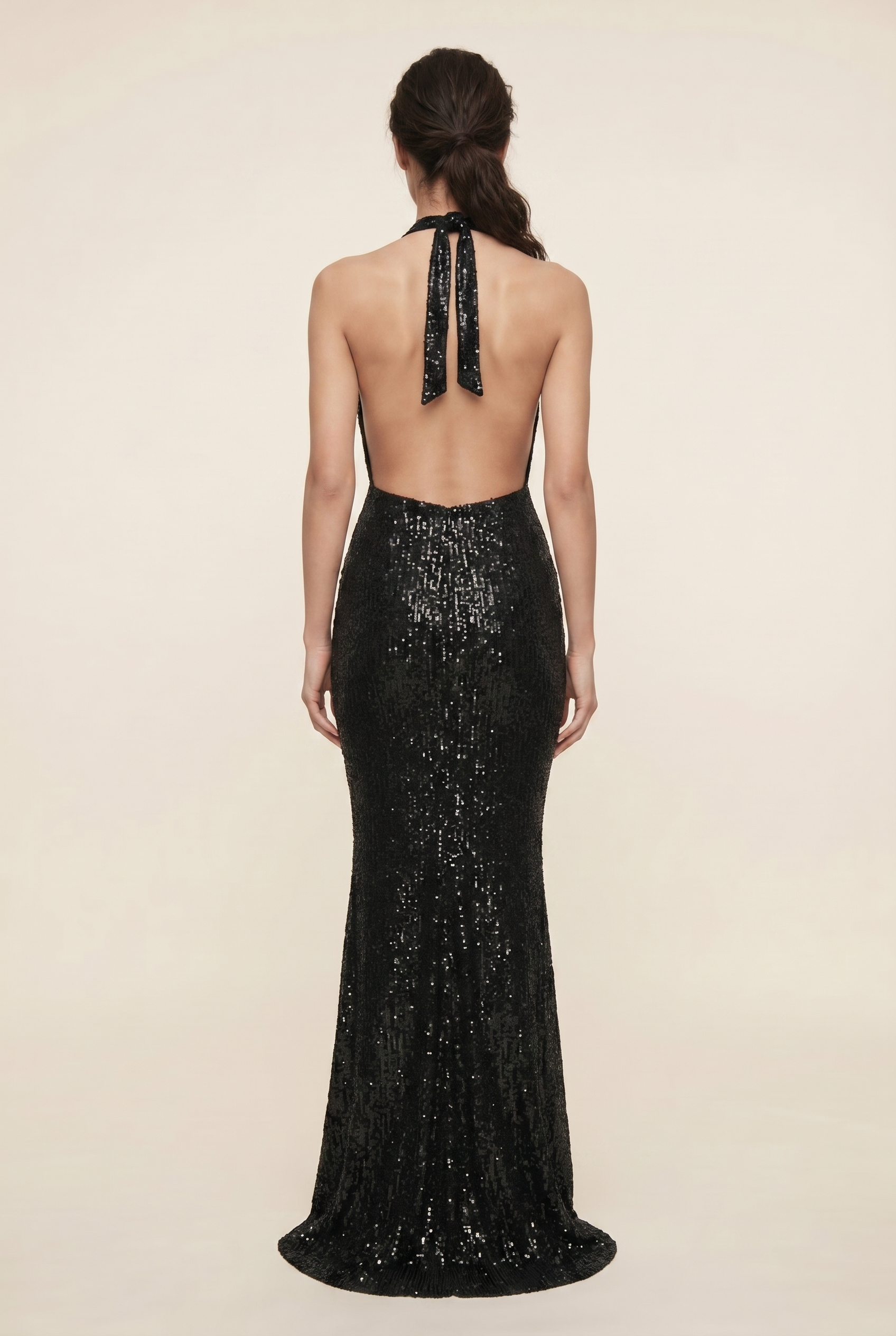 Aurolia Sequin Maxi Dress - Black