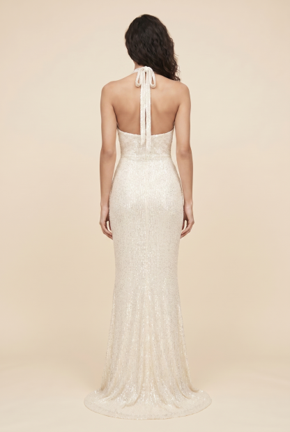 Aurolia Sequin Maxi Dress - Ivory