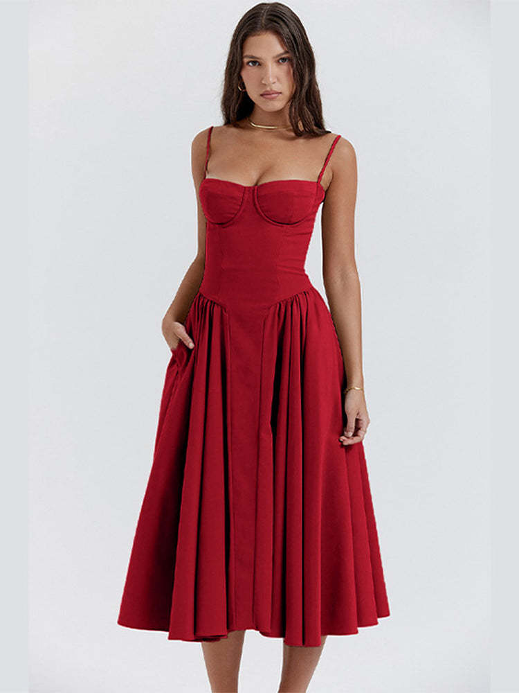 Avalon Corset Midi Dress