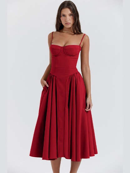 Avalon Corset Midi Dress