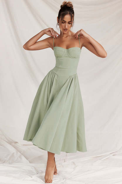 Avalon Corset Midi Dress