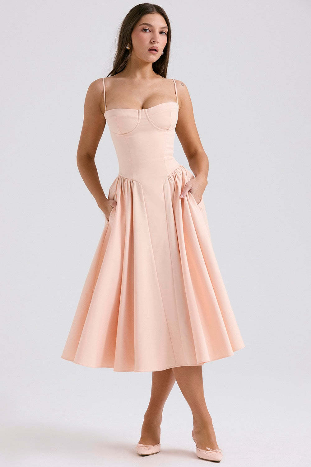 Avalon Corset Midi Dress