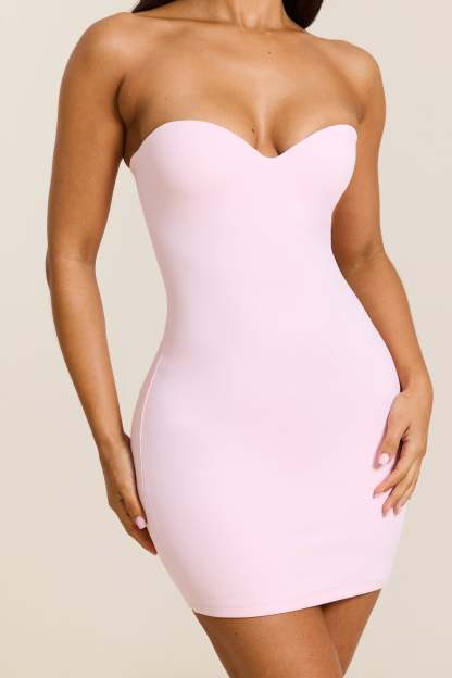 Calliope Sculpted Mini Dress - Pink