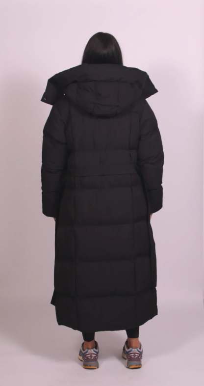 Carmen Long Belted Puffer Coat