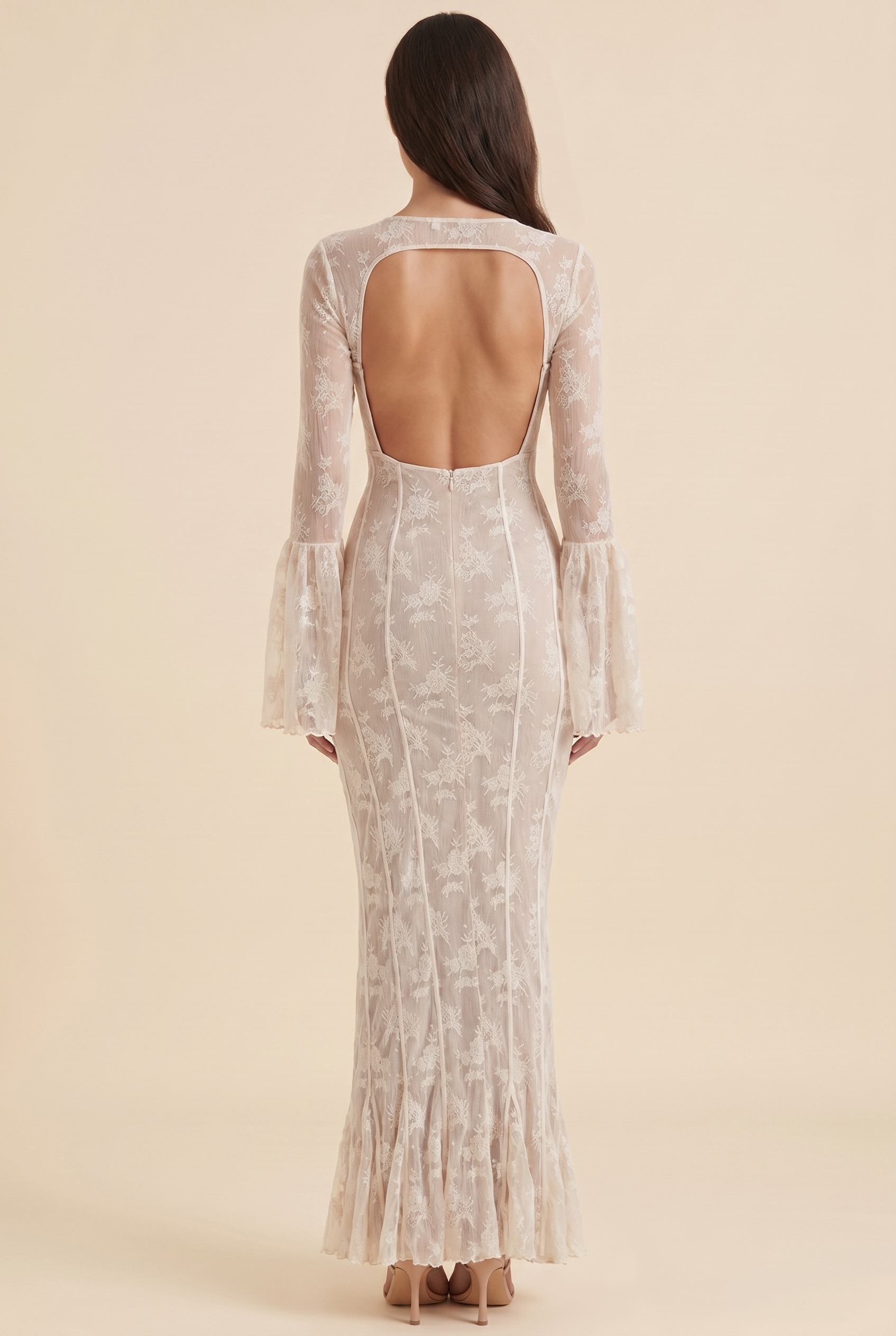 Chantal Lace Maxi Dress - Ivory