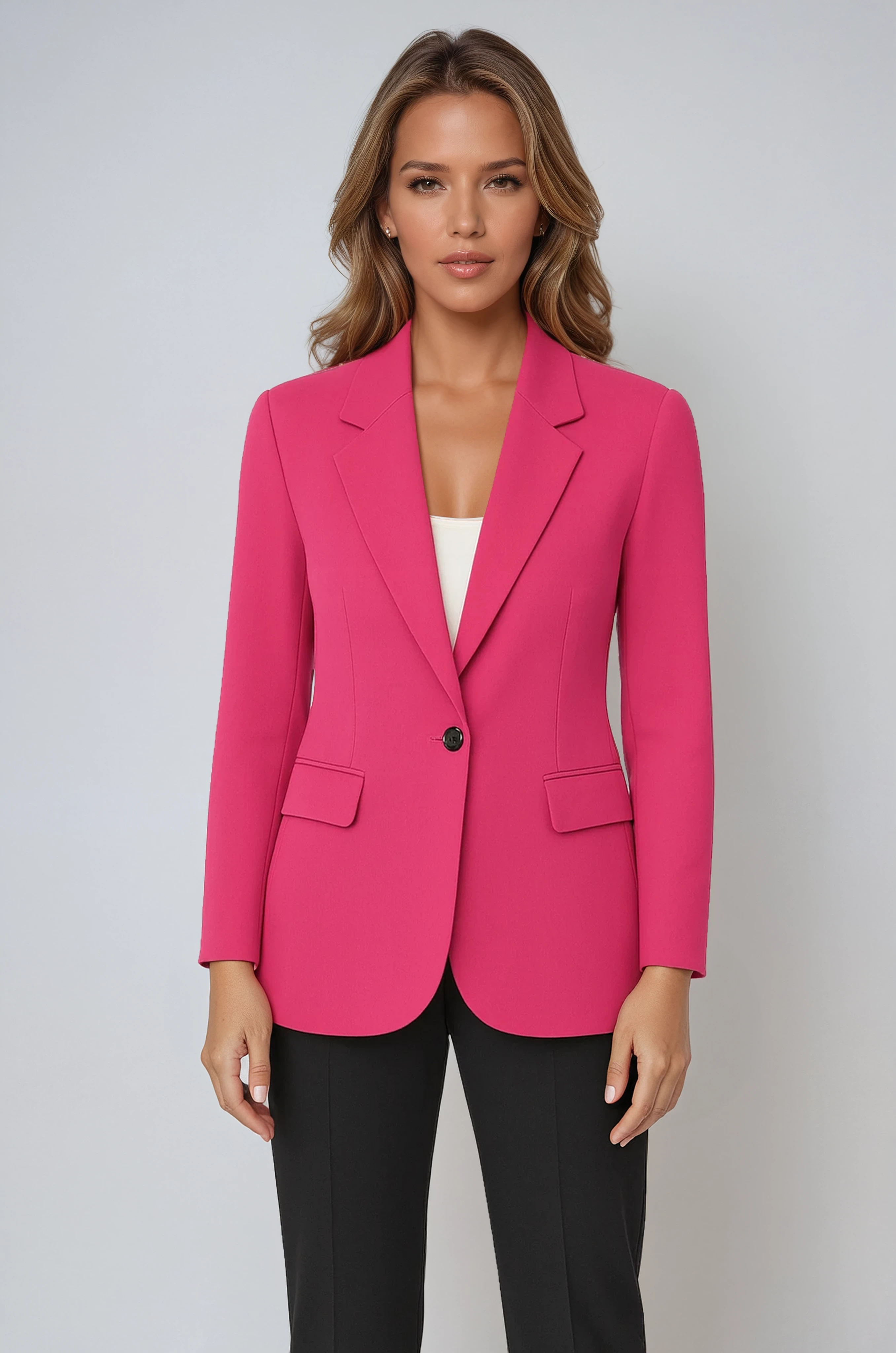 Claire Button Tailored Blazer