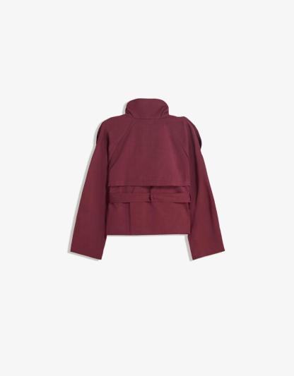 Clara Double Breasted Cropped Trench Coat