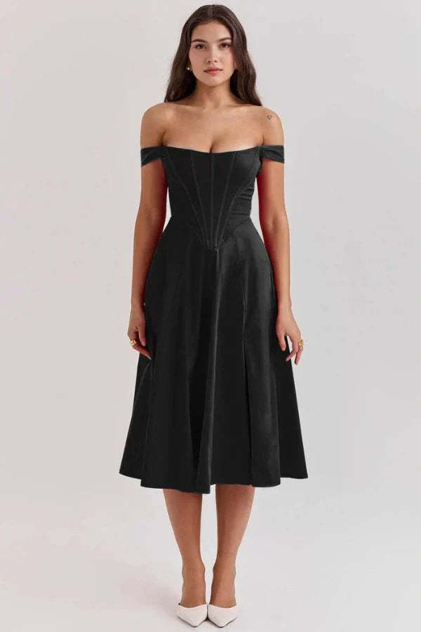 Coralie Off Shoulder Midi Dress