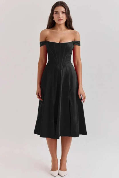 Coralie Off Shoulder Midi Dress