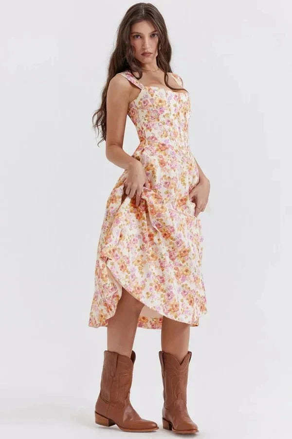 Coralie Off Shoulder Midi Dress