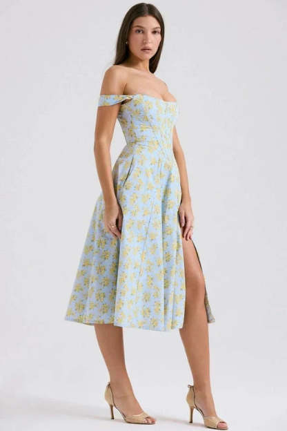 Coralie Off Shoulder Midi Dress