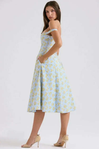Coralie Off Shoulder Midi Dress