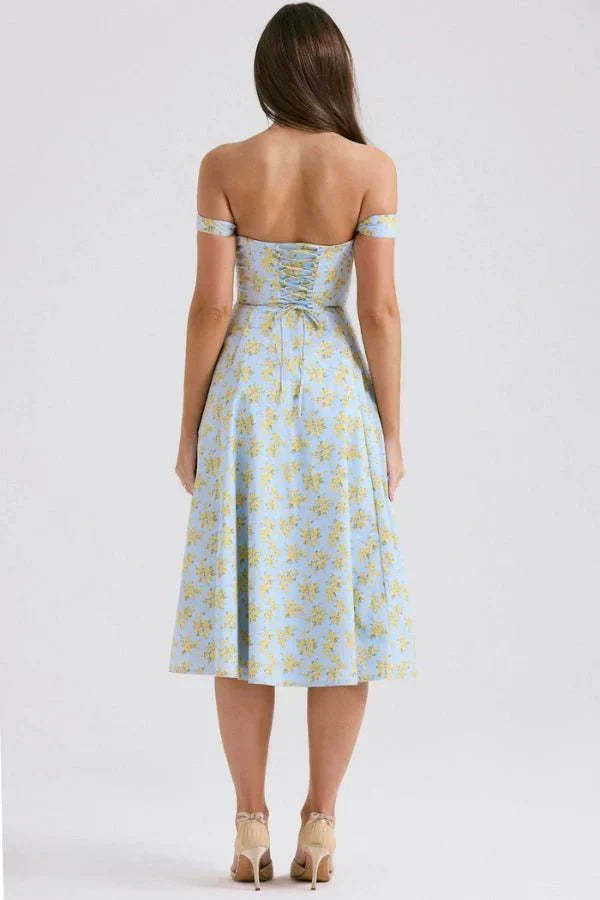Coralie Off Shoulder Midi Dress